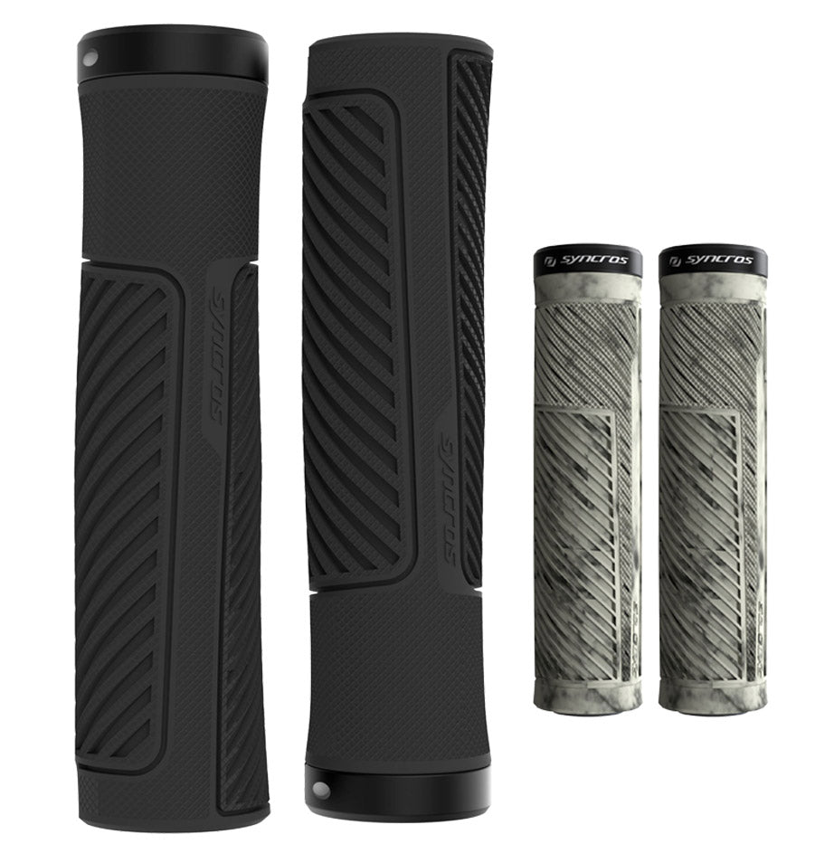 Syncros xc lock-on grips m | marble gobi beige black