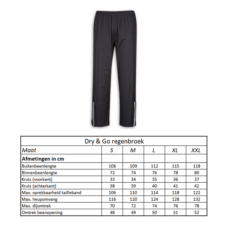 Reen Hosen dréchen GO GESCHAFT XL