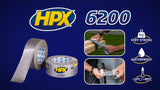 Hpx producten duct tape reparatietape wit 48mm x 5m blister