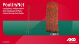 Ako Products Hühnernetz 112 cm 50 m Doppelstift orange