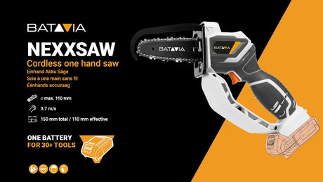 Batavia-Produkte Nexxsaw Kettensäge Maxxpack 18 V plus 2 Ah Akku plus Ladegerät