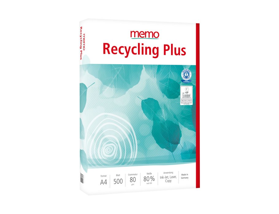Memo Multifunktions-Kopierpapier Recycling Plus – A4 – 500 Blatt