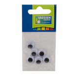 Vaessen creative • Kulleraugen zum Aufnähen, 12 mm, 6 Stück