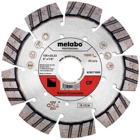 Metabo accessoires diamant slijpschijf | ø 125x22,23mm | cp | beton professional - 628571000