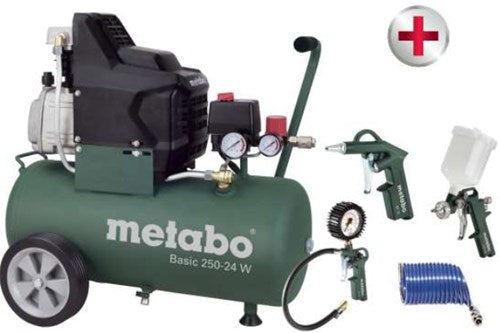 Metabo Basic 250-24 W Kompressor + LPZ-4 Zubehörset – 690836000