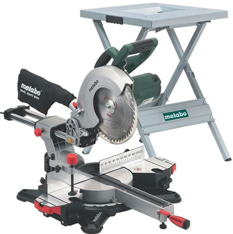 Metabo kgs 254 m Kappsäge + Ums-Basis | 1800 Watt mit Pull-Funktion - 690618000