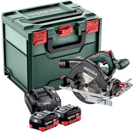 Metabo KS 18 LTX 57 18-V-LiHD-Akku-Kreissägenset in Metaloc 2 x 8,0-Ah-Akku – 57 mm | 601857810 - 601857810