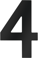 Metafranc Hausnummer 4 120mm schwarz - wu0424637