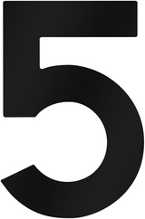 Metafranc Hausnummer 5 120mm schwarz - wu0424647