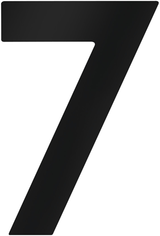 Metafranc Hausnummer 7 120mm schwarz - wu0424667