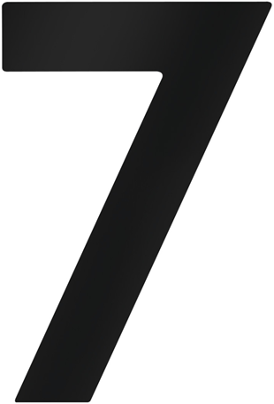 Metafranc Hausnummer 7 120mm schwarz - wu0424667