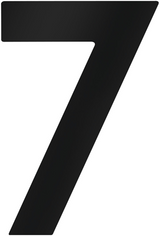 Metafranc Hausnummer 7 120mm schwarz - wu0424667