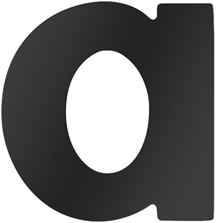 Metafranc Hausnummer A 58mm Schwarz - wu0424707