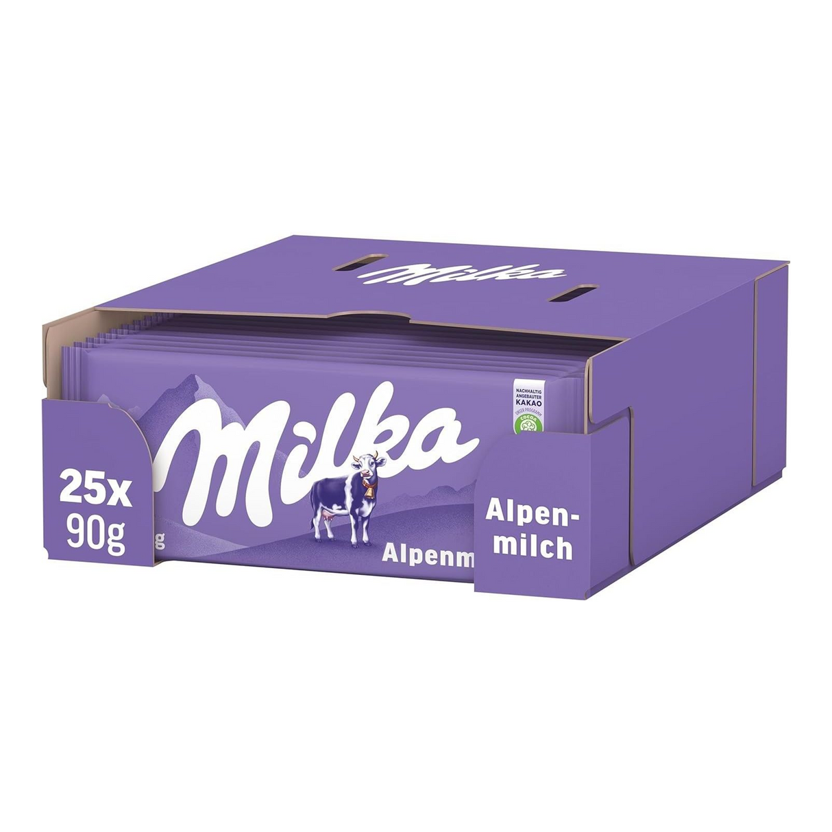 Milka Alpenmilch Flowpack (25x 90gr)