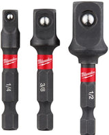 Milwaukee accessoires doppen adapter shockwave set-3pc - 4932479228
