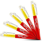 Milwaukee Zubehör Inkzall Marker fluo gelb – 5 Stück. - 48223201