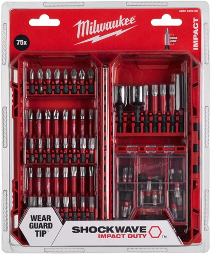 Milwaukee accessoires milwaukee shockwave™ bitset impact duty™ - 75-delig - 4932492008