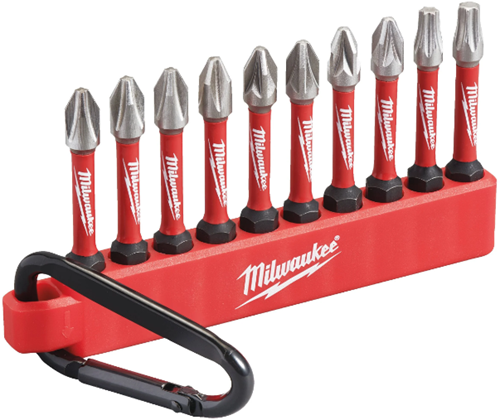 Milwaukee accessoires milwaukee organizer met karabijnhaak voor 10 bits - 1 stuk