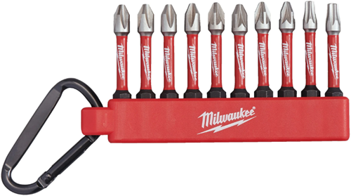 Milwaukee accessoires milwaukee organizer met karabijnhaak voor 10 bits - 1 stuk