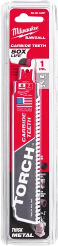 Ty Milwaukee Heavy Du Torch™ Hartmetallzähne | TCT-Brenner 150 mm x 8 TPI | 1 Stück - 48475201