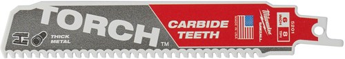 Ty Milwaukee Heavy Du Torch™ Hartmetallzähne | TCT-Brenner 150 mm x 8 TPI | 1 Stück - 48475201
