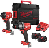 Milwaukee m18 fpp2a3-502x fuel power pack | m18fpd3 m18fid3 | 2x 5.0 ah accu + lader | in hd-koffer - 4933480873