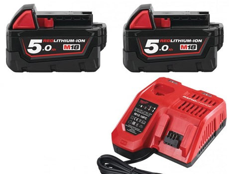 Milwaukee M18 Nrg-502 – Multi-Ladegerät M12-18 FC + 2 x M18 5,0 Ah Akku