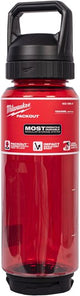 Milwaukee packout™ plastic fles met drinkdop | 1005 ml | rood - 4932498637