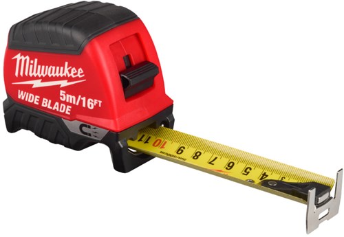 Milwaukee Maßband | breite Klinge | magnetisch | 16 Fuß 5 m x 35 mm – 4932499208
