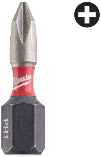 Milwaukee accessoires milwaukee schroefbit | shockwave | ph2 | 25 mm | 3 stuks - 4932500353