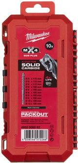 Milwaukee SDS-Plus-Bohrer-Set | mx4 | Auspackfertige Box | 5 6 6 x 115 6 6 8 8 8 10 x 165 12 x 160 mm - 4932500062