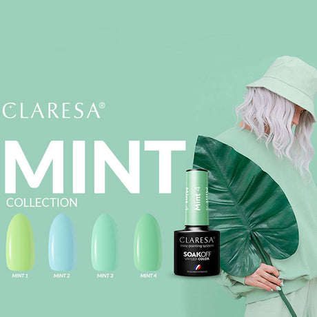 Claresa UV-LED-Gel-Nagellack, 5 ml, Mint 1