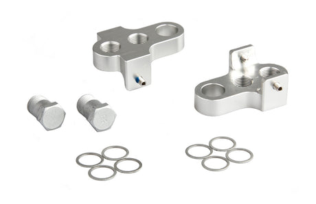 Mirage Kurbelwender mit Edelstahl -Bolzen -Aluminium T6 Silber