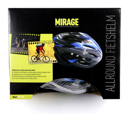 Mirage Helm L 58-62 Silberschwarz Weiß