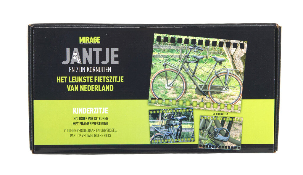 Mirage Saddle sur tube Jantje, y compris les repousses de pied, Universal Black