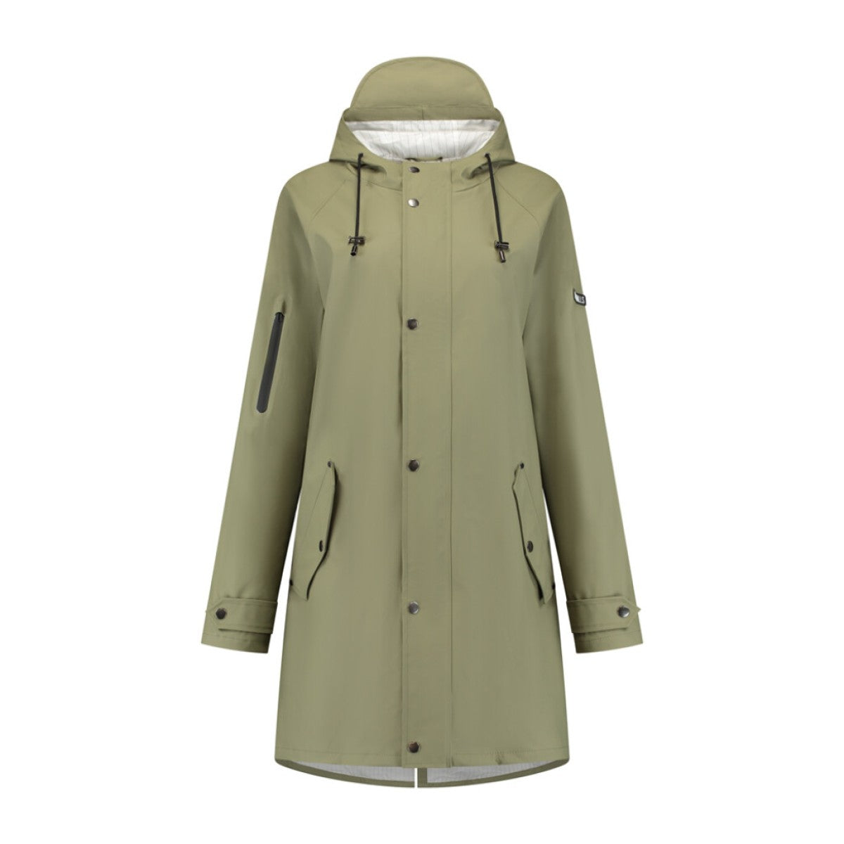 Mirage Regenmantel Niederschlag Trenchcoat - Größe XL - Hergestellt aus Polyester weicher Berührung - Olivengrün