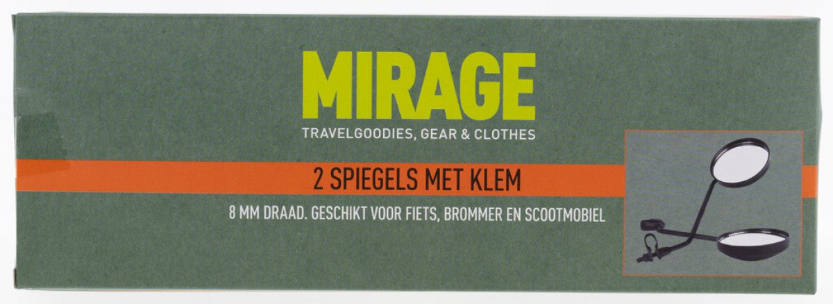 Mirage -Spiegel mit einer Klemme von 8 mm universell