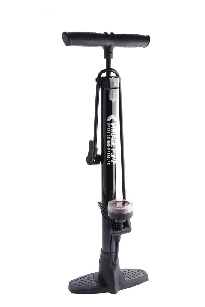 Mirage Floor Pump Steel avec compteur Dualhead