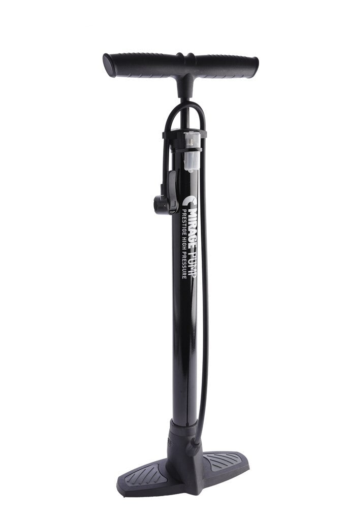 Mirage floor pump steel without a meter dualhead