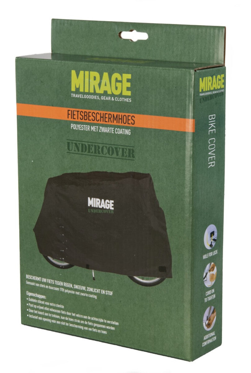 Mirage Undercover Fahrradschutzbedeckung 170T Polyester, Schwarz