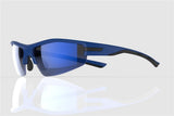 Mirage Sonnenbrille Sport mit 3 Paar Linsen blau schwarz