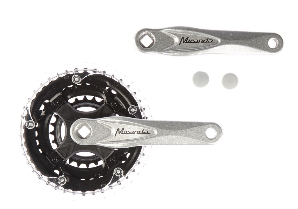 Miranda alfa 3 Crank Set 42 32 24 Mënt, Sëlwer