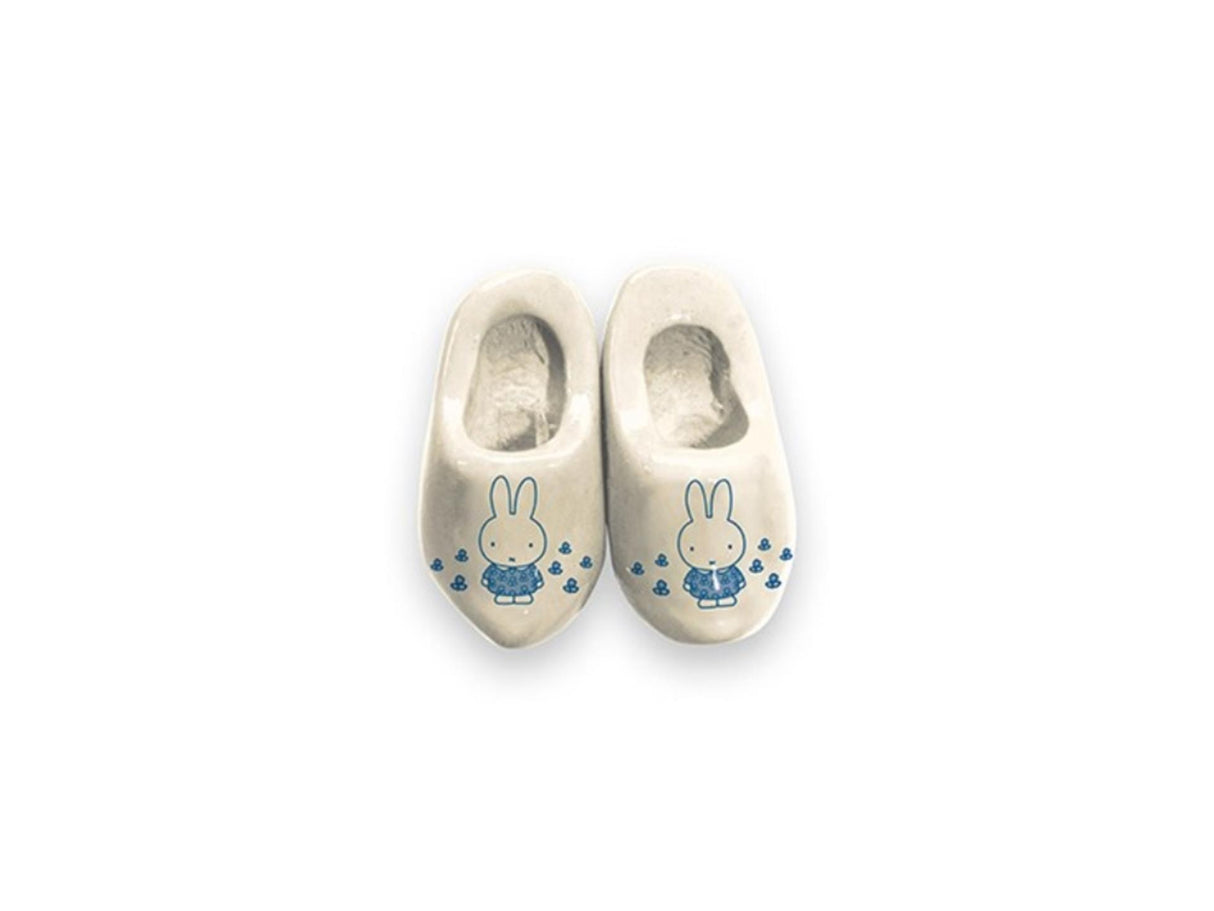 Miffy Magnet 2 Clog 4 cm weiß blau