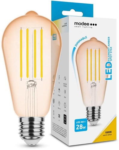 Modee LED ST64 E27 4-28W 1800K Filament Bernstein Dimmbar - LED7470