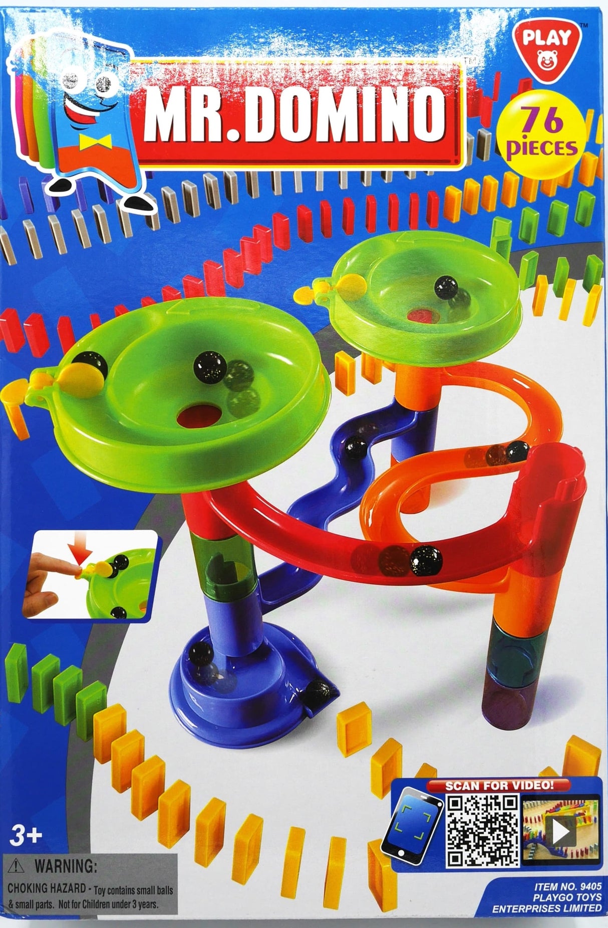 Playgo - Murmel- und Dominospiel im 1 Set