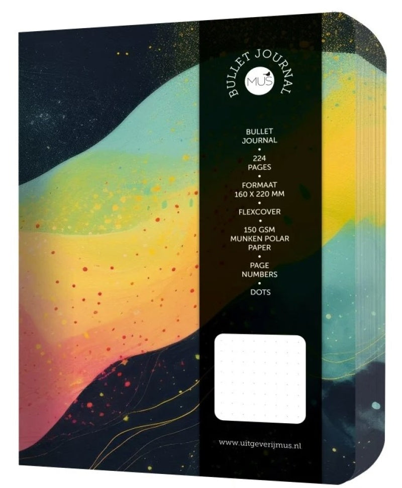 Sparrow Bullet Journal gelbe Welle