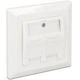 Delock Keystone Wall Outlet 2 Port
