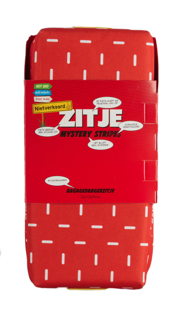 Newlooxs nicht falsches Sitzkissen für Gepäckträger Mystery Stripes