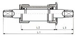 NECO -Bodenhalterung mit Stahlbechern JIS 122,5 31 mm