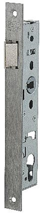 Nemef 9620 loopslot | dm25mm | krukgat 8mm | voorplaat rvs 24x245mm rechthoekig | zamac vernikkelde dagschoot | dr 1+3 2+4 - 9962107001